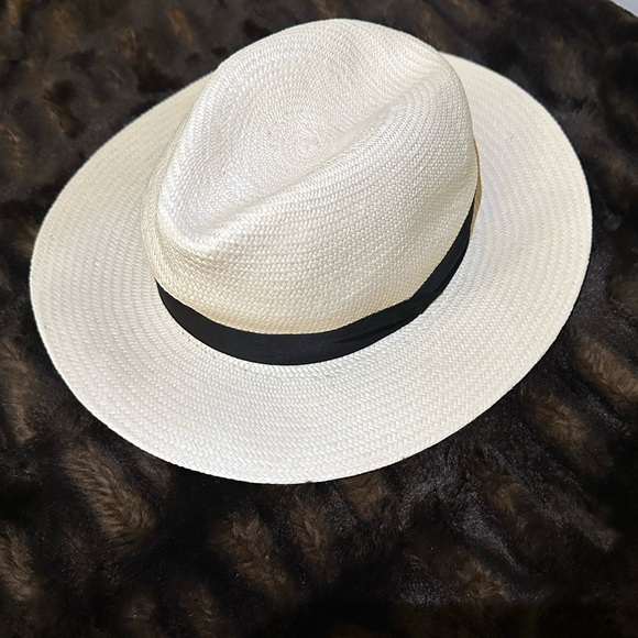 Rag & Bone Panama Hat in White size S/M main image 2
